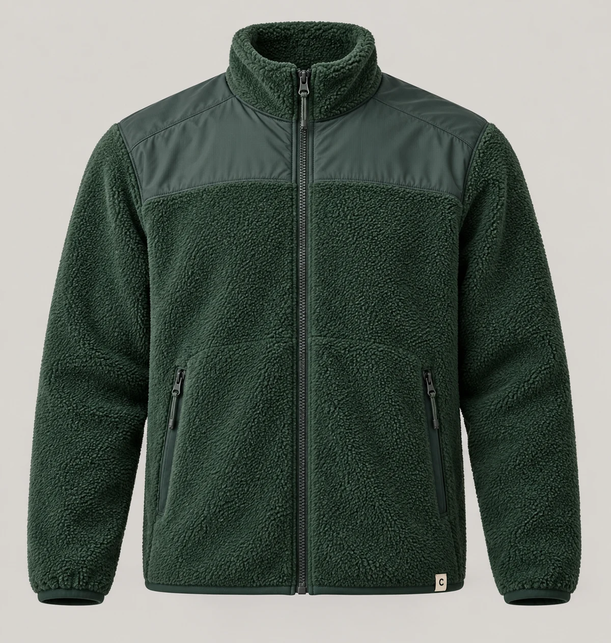 Timberline Panel Jacket in Pine, front view
